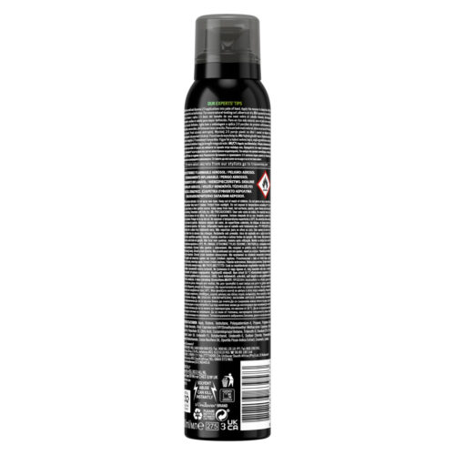 A 200ml bottle of TRESemme Curl Mousse Back of Pack