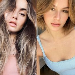 Sofia Vergara, Lily Collins and Kaia Gerber with blonde hair