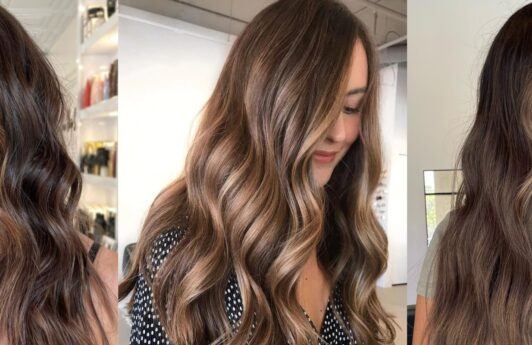 brown balayage hair colour ideas