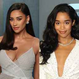 Margot Robbie, Shay Mitchell and Laura Harrier with Valentine's Day hairstyles