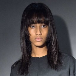 full fringe for long oval face shapes