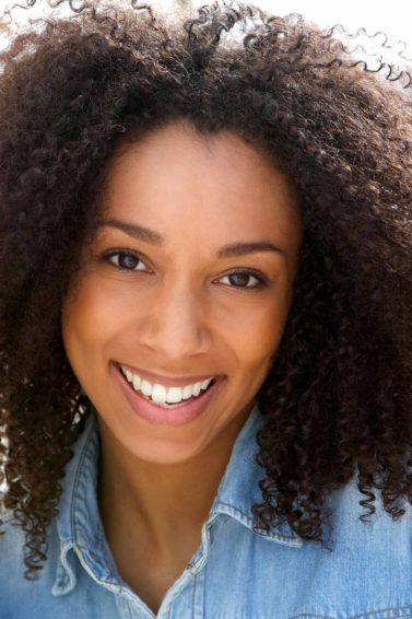 girl with natural afro hair