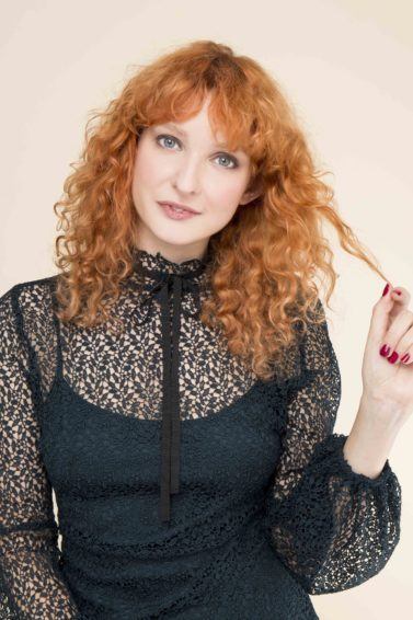 curl enhancing shampoo: All Things Hair - IMAGE - red curly medium length hair fringe ginger