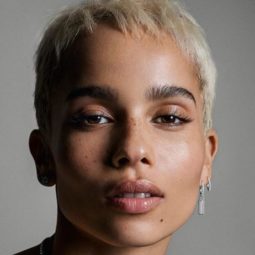 Zoe Kravitz platinum blonde pixie crop Instagram picture