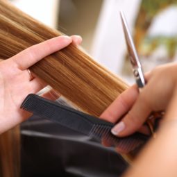 hair dusting technique to remove split ends