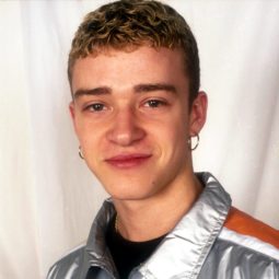 justin timberlake with wavy cropped hair