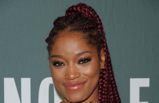 ghana braids hairstyles: keke palmer with in a ponytail