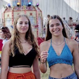 Three young women at Lovebox London 2019