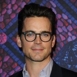 Hairstyles for men over 40: Photo of Matt Bomer with dark brown slicked quiff hair