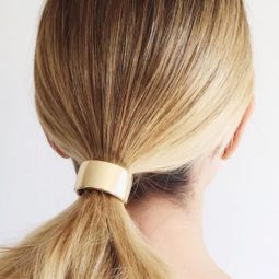 a metallic accessories for hair