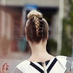 Christmas party hair updo: All Things Hair - IMAGE - upside down braided top knot tutorial how to blonde hair