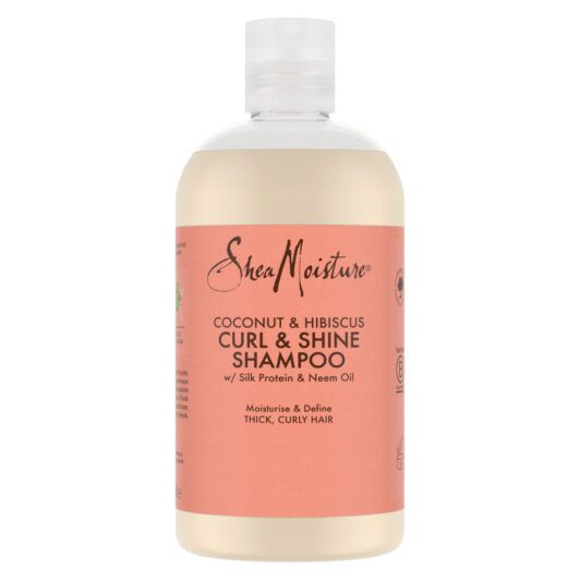 SheaMoisture Coconut & Hibiscus Curl & Shine Shampoo Front View