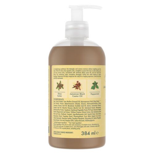 SheaMoisture Jamaican Black Caster Oil Conditioner back of the bottle