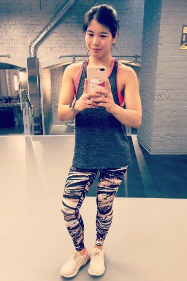 Theresa Yee gym selfie