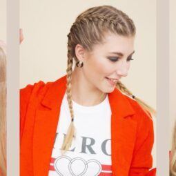 woman wearing two french braids