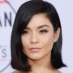 Vanessa Hudgens with dark brown bob