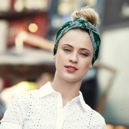 vintage updo: All Things Hair - IMAGE - vintage bandana style blonde