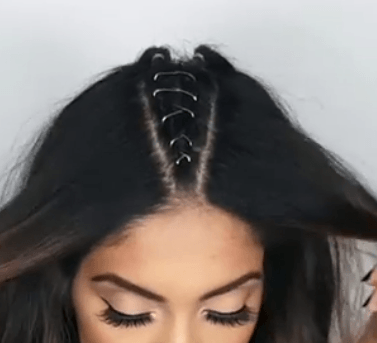 how to do a corset braid: girl with braided hairstyle Instagram