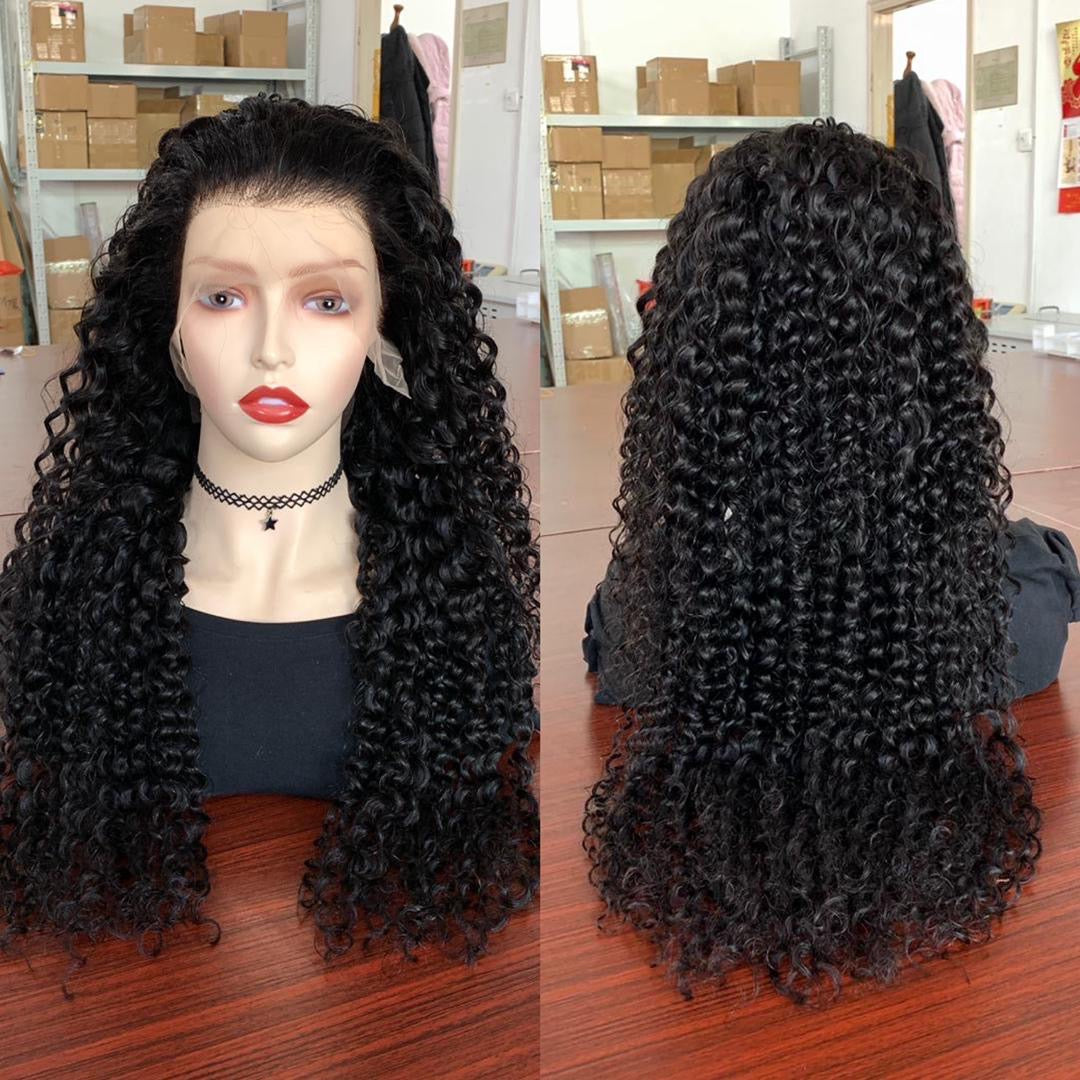 Deep Curly 13x6 Transparent Lace Front Wigs