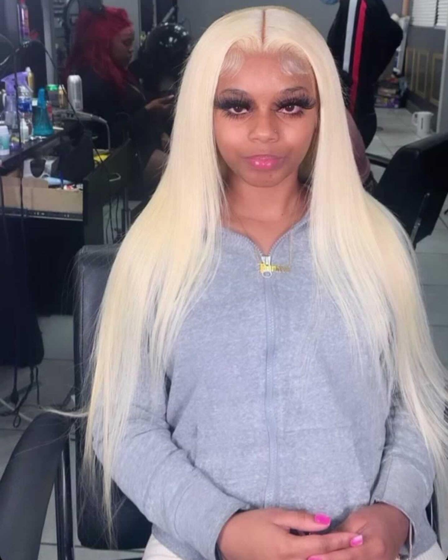 613 Straight 13X4 Transparent Lace Front Wig