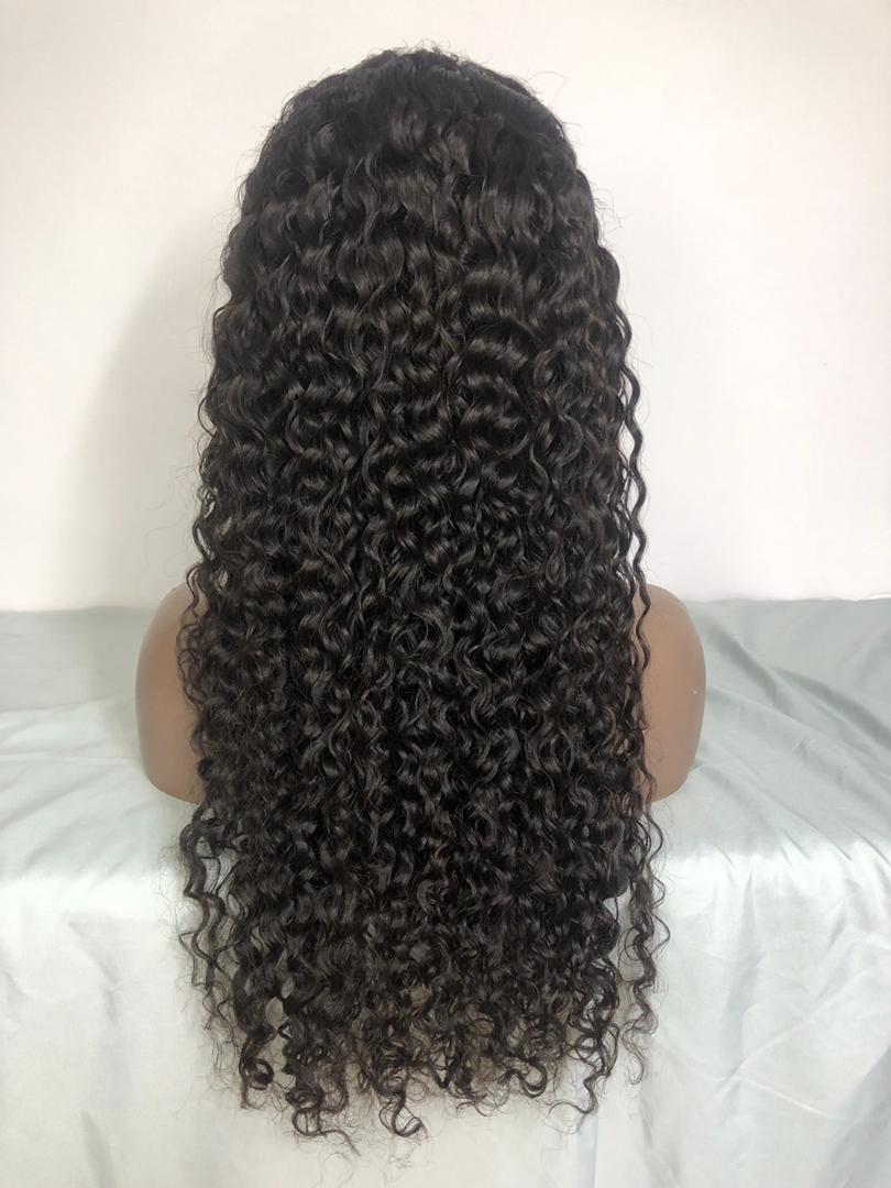 Natural Color Deep Curly HD 13X4 Lace Front Wig