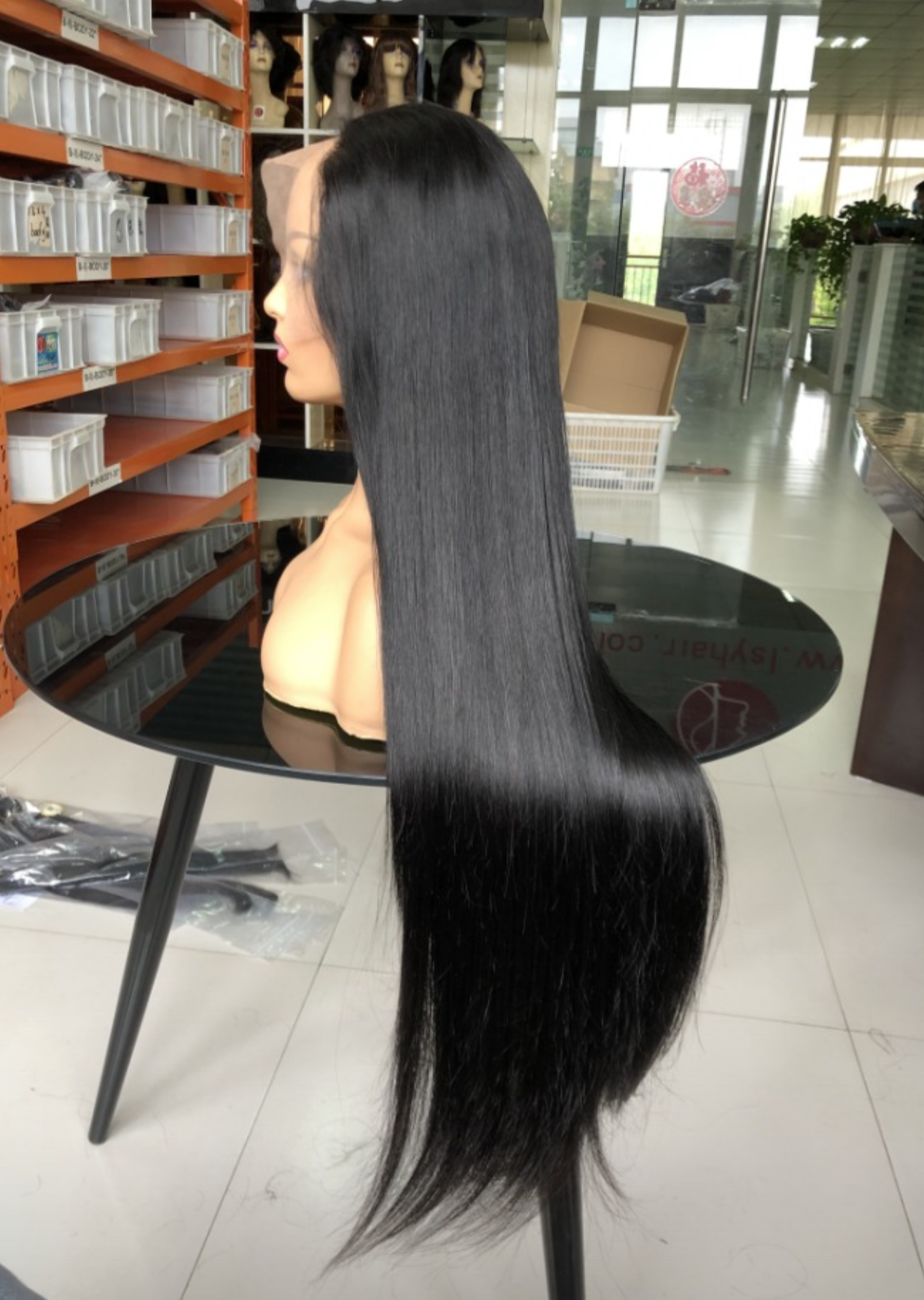 Natural Color Straight 13x4 Transparent Lace Front Wig